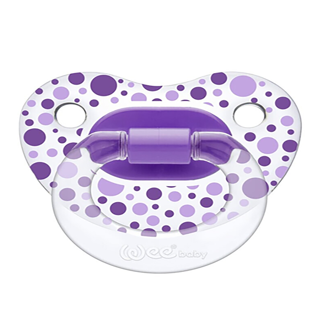Wee Baby Şeffaf Desenli Damaklı Emzik No2 837
