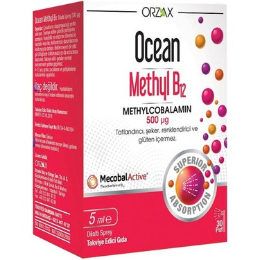 Ocean Methyl B12 Sprey 500 mcg 5 ml