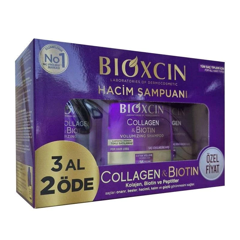 bıoxcın collagen bıotın hacim şampuanı 3 al 2 öde