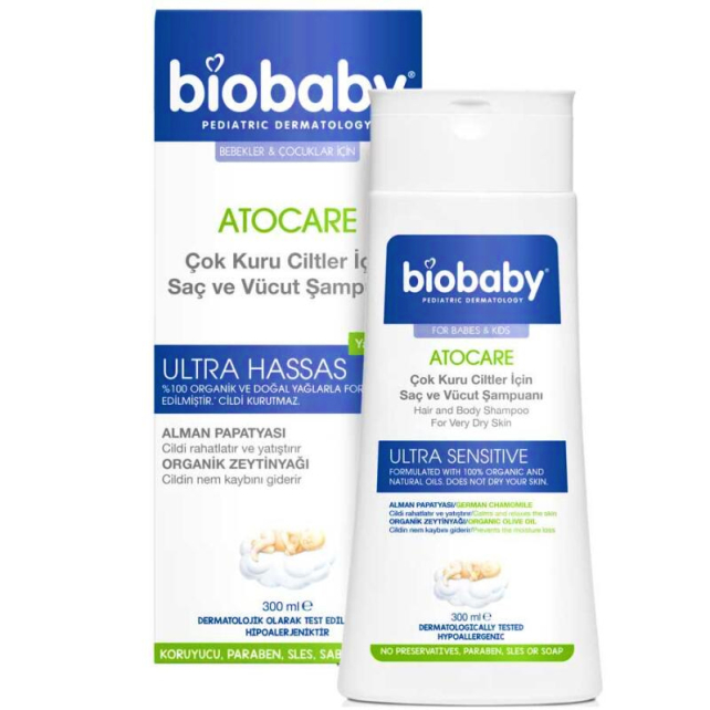 Biobaby Atocare Ultra Hassas Vücut Şampuanı 300 ml