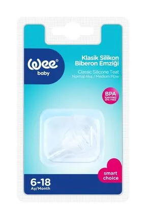 Klasik Silikon Biberon Emziği 6-18 ay